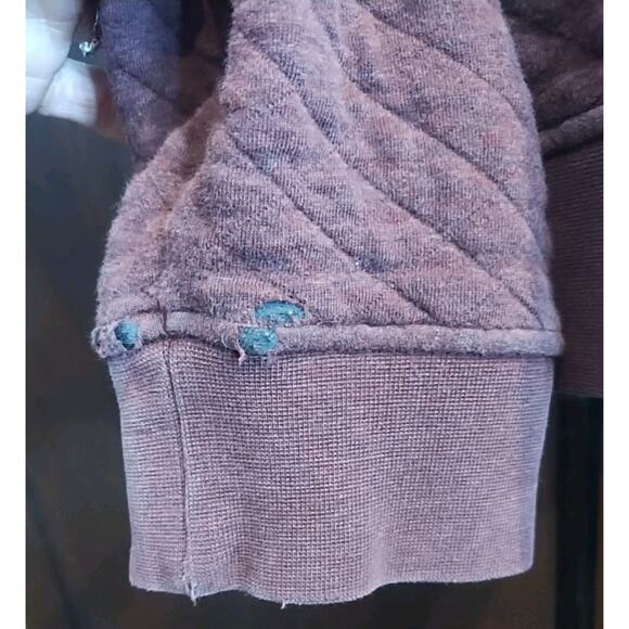 Patagonia Quilted Snap jacket Balsamic Burgundy Pullover Womens Large Maroon - Picture 7 of 9